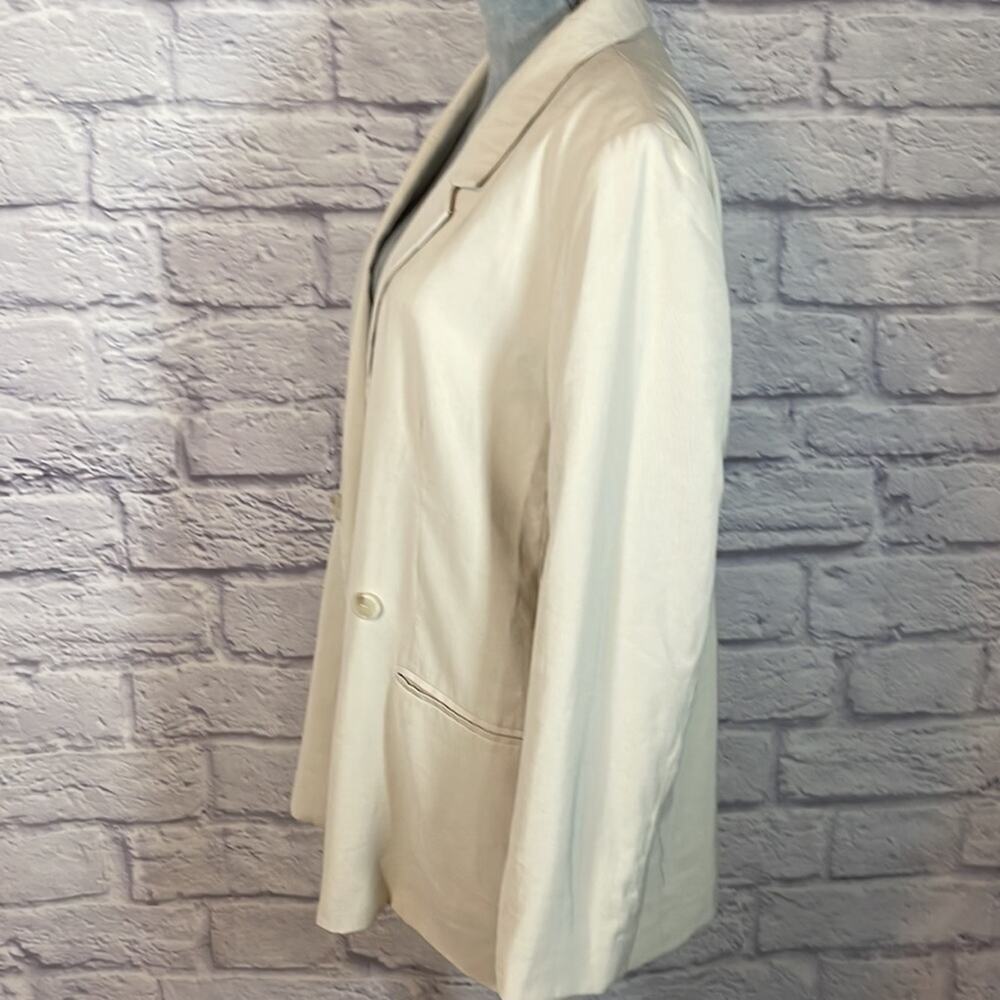H&M oversized fit beige retro blazer jacket - Picture 4 of 10